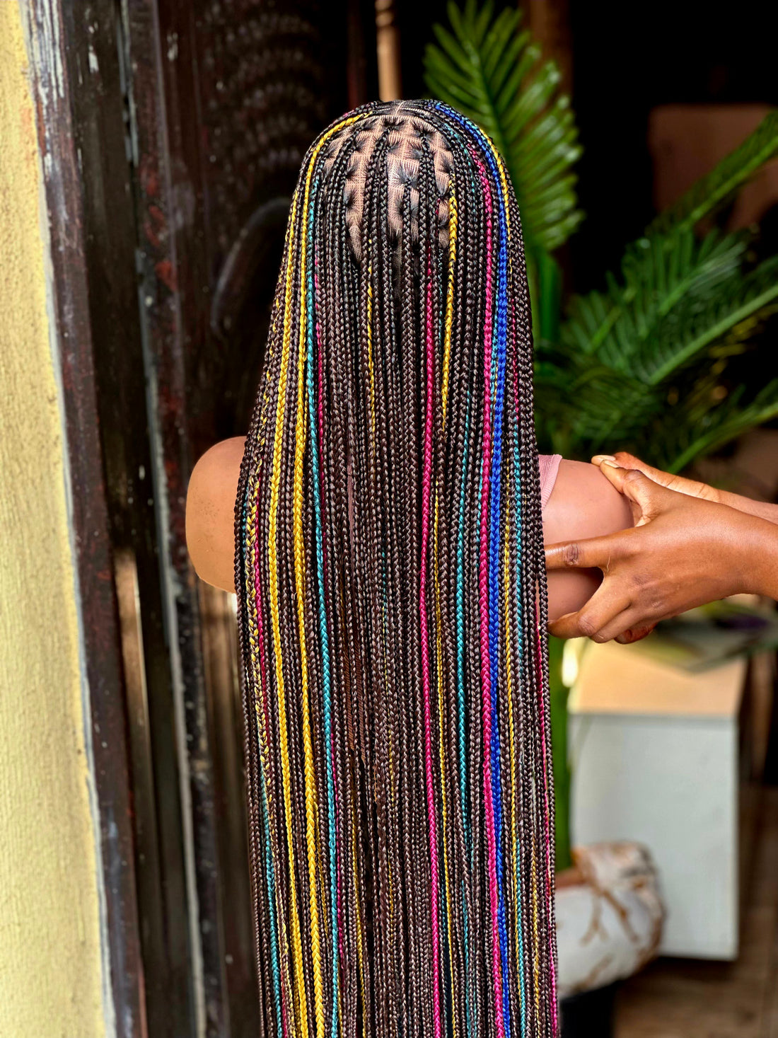 Zariah - Rainbow Knotless Braids