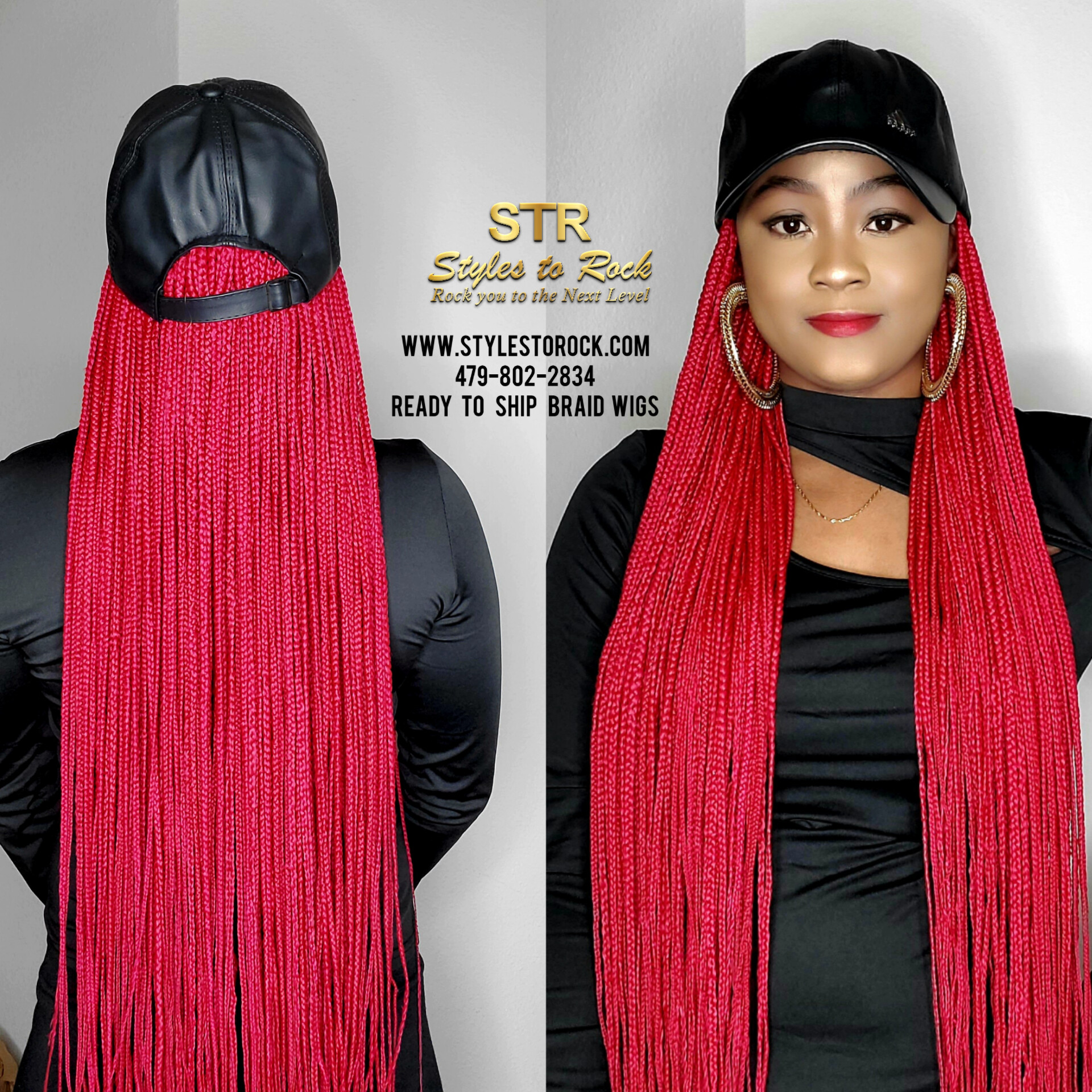 Knotless Braided Hat Wigs