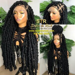 READY TO SHIP: Full Lace Boho bohemian braided lace wig – Jasmine